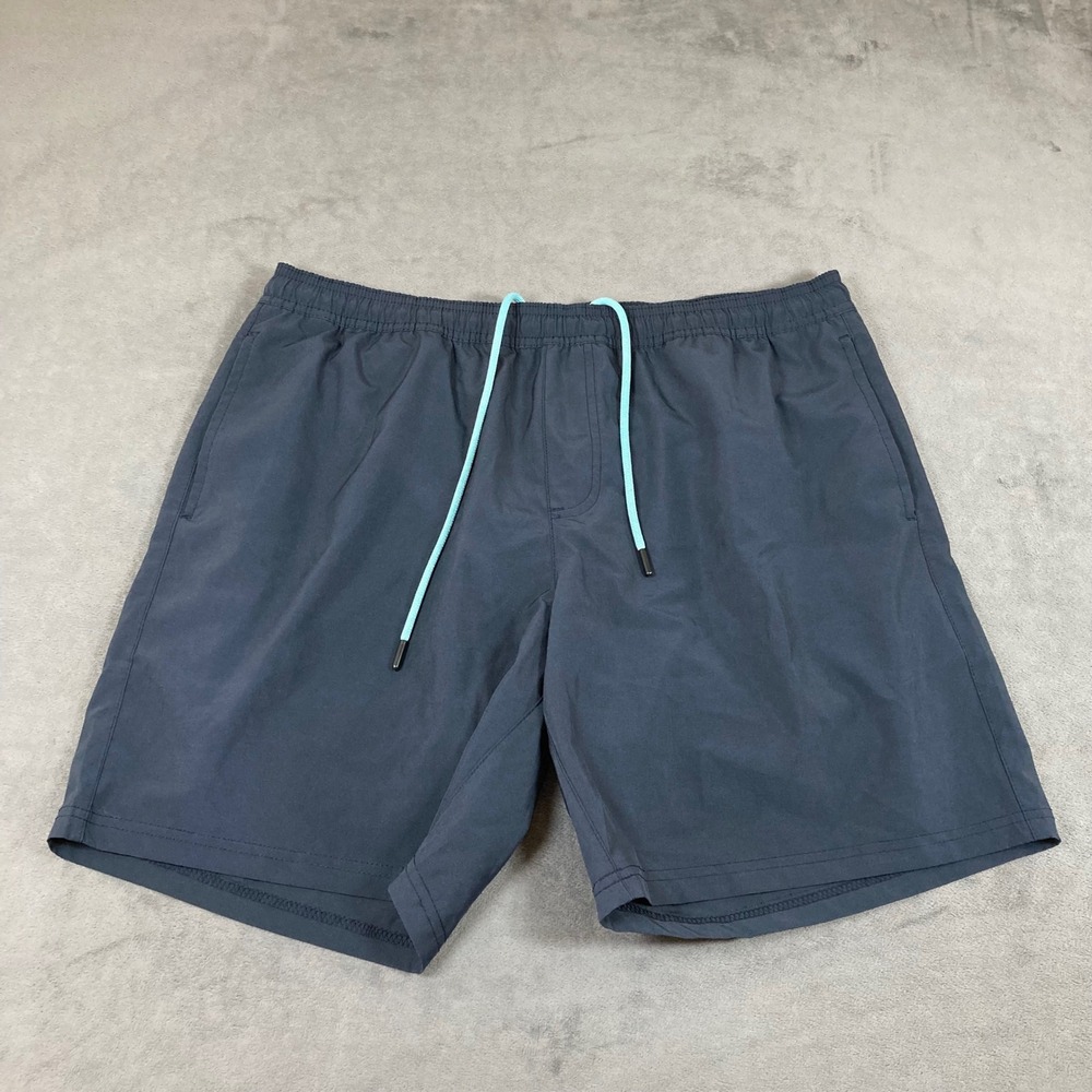 LRD Performance Mens XL Gray Athletic Gym Shorts 7 Inch Inseam Lined Stretch